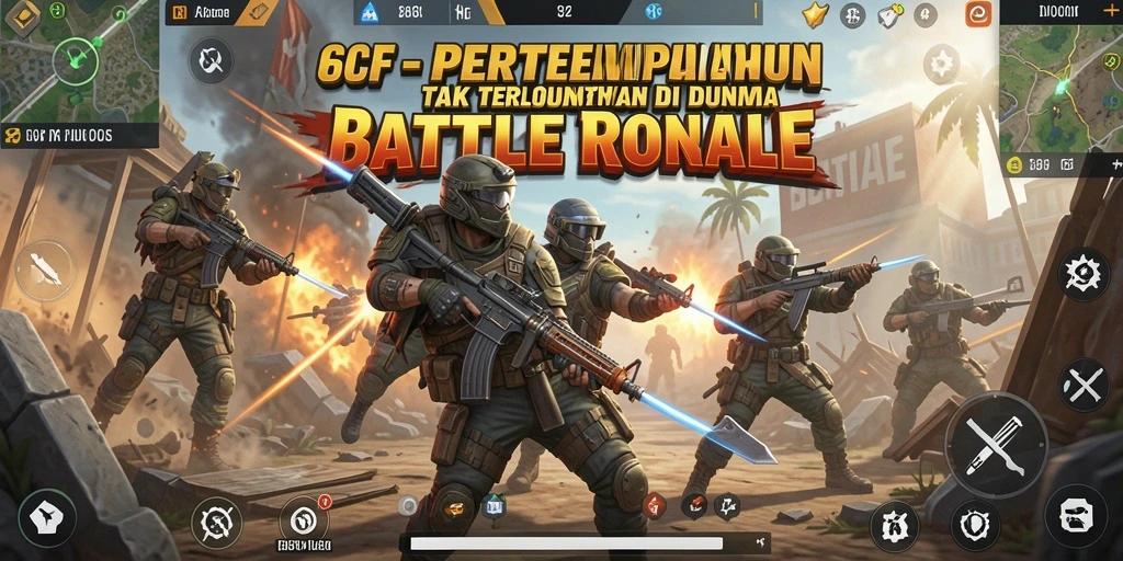 Screenshot menunjukkan momen intens pertempuran dalam 6CF.