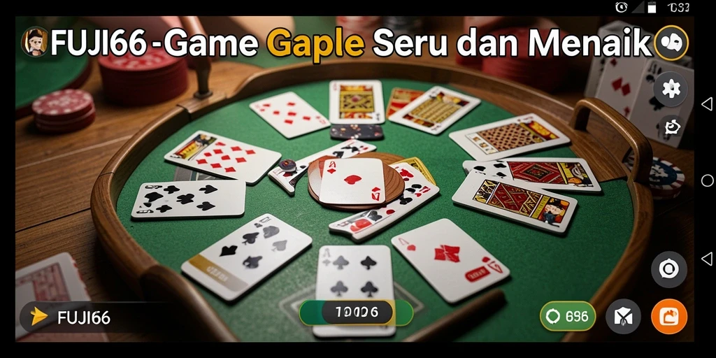 Tampilan gameplay seru di FUJI66 saat bermain Gaple.