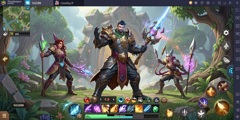 Tangkapan layar gameplay GG288 menampilkan aksi pertempuran yang mendebarkan.