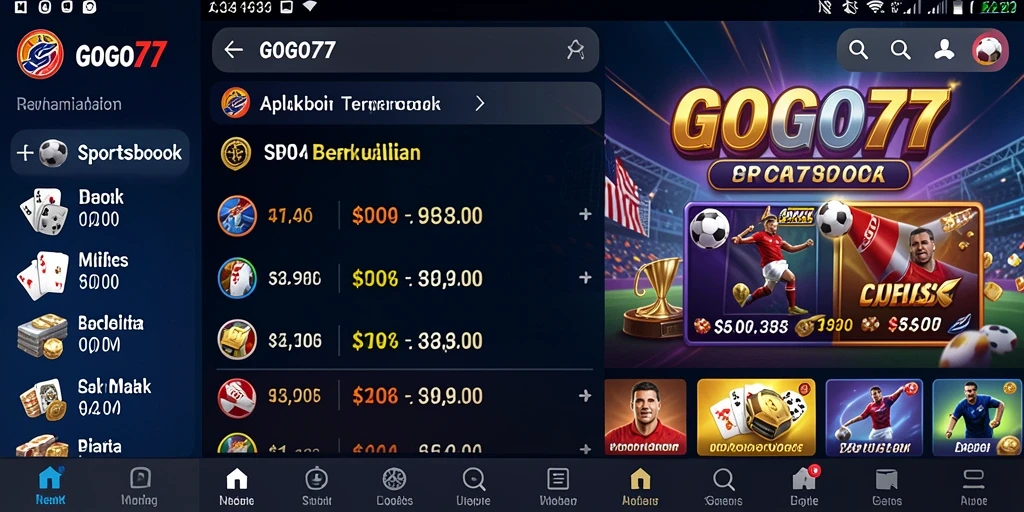 Tampilan menarik dari gameplay Sportsbook GOGO77 yang dinamis.