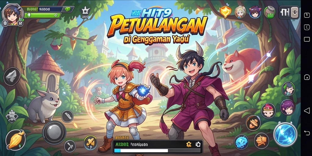 Gameplay seru HIT9 dengan karakter Anime yang menarik dan grafis menawan.