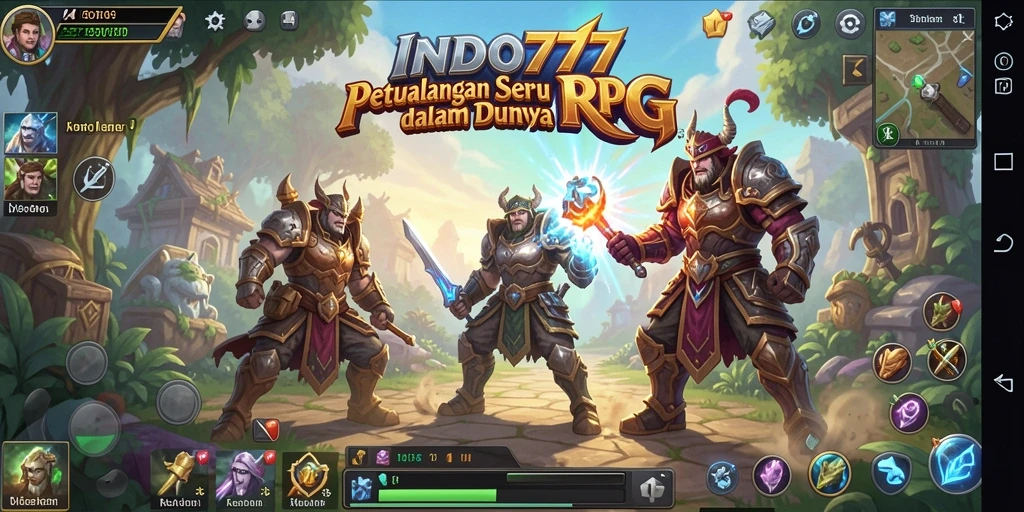 Tampilan gameplay epik dalam petualangan RPG INDO777.