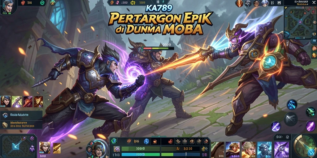 Screenshot gameplay KA789 yang menjengkelkan di arena pertempuran.