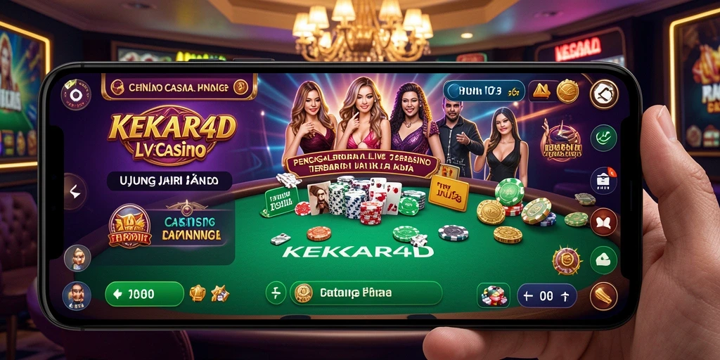 Tampilan gameplay Live Casino yang menarik dan interaktif dari KEKAR4D.