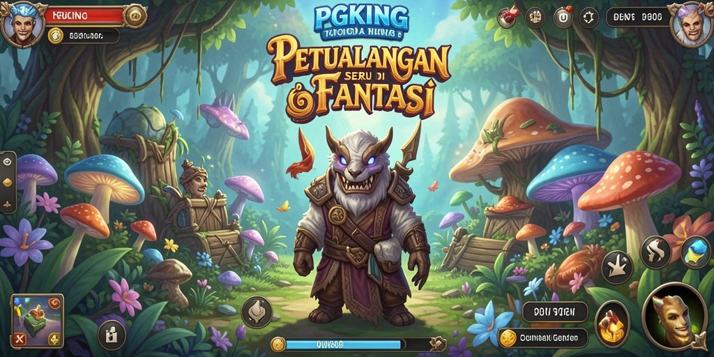 Tangkapan layar gameplay PGKING yang penuh aksi dan petualangan.