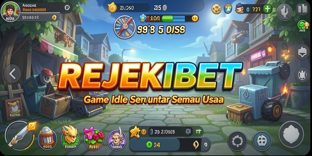 Tampilan gameplay seru REJEKIBET yang menampilkan keseruan bermain Idle.