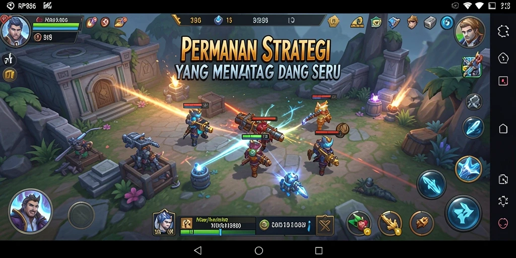 Tampilan gameplay RP886 dengan strategi mendalam dan tantangan menarik.